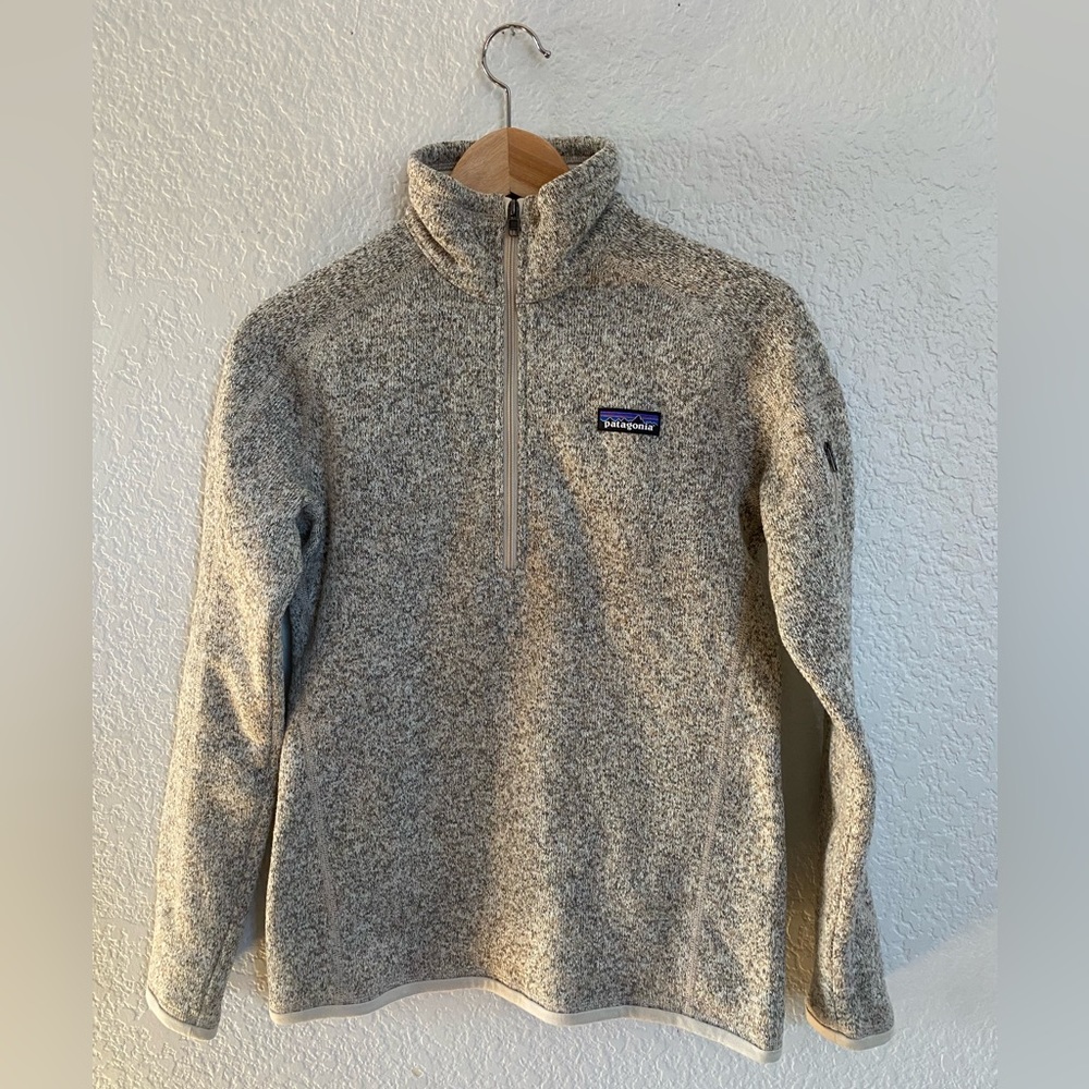 Patagonia Women's XS Better Sweater Fleece Gray Half Zip Mock Neck Jacket